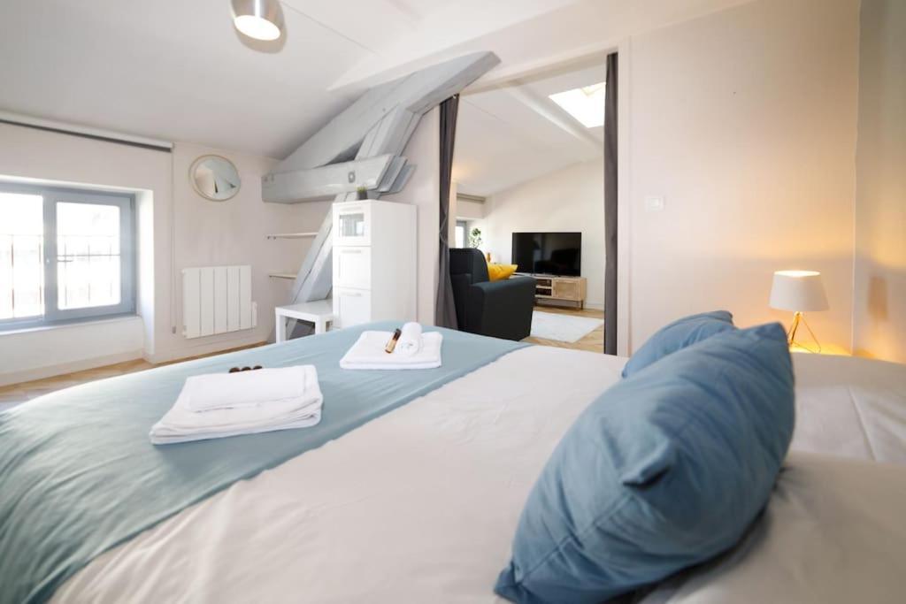 T2 Cozy Proche Du Centre Avec Canape Lit - 51blatin Appartement *